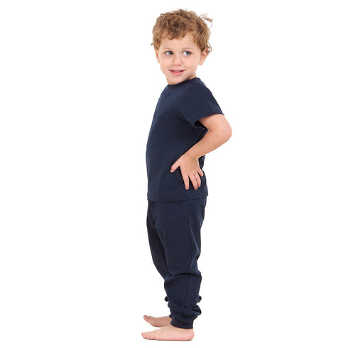 Boys summer pajama set Dark Blue t-shirt + Pants